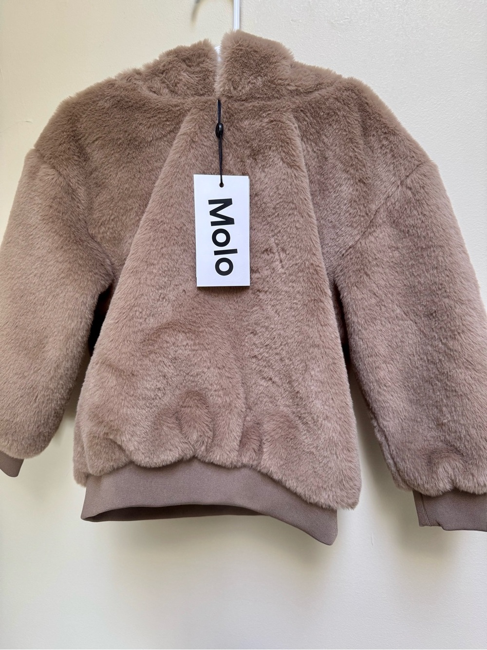 Molo Kids Plush Faux-Fur Hoodie